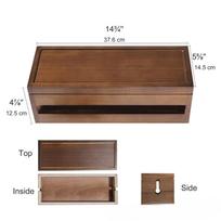 Cable Management Box Wooden Cord Organizer Box for Extension Cord Power Stripe Surge Protector Wire juoda