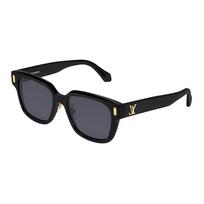 Louis Vuitton Įspaustas logotipas Netaisyklingos formos akiniai nuo saulės Unisex akiniai nuo saulės Juodi Z2063U Basic Packaging-Dust Bag+Eyeglass Case