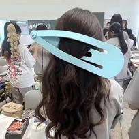 Creative Funny 28cm Giant Hairclip Oversized Hairpin Curtain Clips Fashion Charm Stage Props Shoulder Bag Decor Hair Accessories mėlyna
