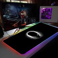 A-AlienwareS Mouse Pad RGB Backlit Mouse Pad Laptop Mouse Pad Laptop Gamer Computer Desk Gaming Accessories RGB600x300x3mm black