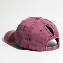 Kepurė moterims, aukšta uodega, vintažinė vintažinė, skalbta, minkštas viršus, snapelis, universali, vienspalvė, beisbolo kepurė, pavasaris ir Adjustable bordinė