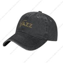 Medvilninė beisbolo kepuraitė Džiazo saksofonas Muzika Tėčio kepuraitė Reguliuojama Polo Trucker Unisex stiliaus galvos apdangalas Juoda - Vyriška vasaros medvilninė Gr... S įvairiaspalvis