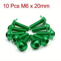 Uxcell 6/8/10/15/20Pcs M6 X 20Mm Orange Hexagon License Plates Fairing Bolts Screw For Motorcycle Accessories