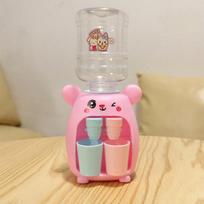 Small Water Dispenser For Kids Kids Present Cute Cold/Warm Water Juice Milk Drinking Fountain Simulation Animation Kitchen Toy