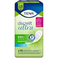 DISCREET ULTRA įklotai normaliam šlapimo nelaikymui - TENA - 16 vnt. - Apsauga nuo pratekėjimo - Suaugusiems