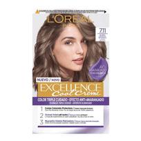 L'Oréal Excellence Cool Creme 7.11 - Intensyvūs peleniniai šviesūs permanentiniai dažai 192 ml
