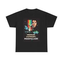 Moonwalker Marškinėliai Vintage Retro Michael Jackson Unisex Storo Medvilnės T-Shirt Unisex Marškinėliai S gray