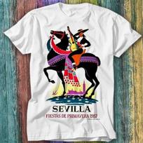 Spain 1957 Seville April Fair T Shirt Top Tee 597 Unisex T-Shirt XXXXL