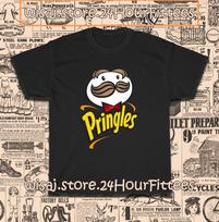 New Pringles Potato Crisps Logo Men039s TShirt American Size S5XL TShirt Unisex T-Shirt S