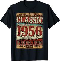 Vintažinis 1956 m. Leidimas 66 Metų 66-ojo Gimtadienio Unisex Marškinėliai S