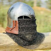 Viduramžių vikingų grandininių šarvų šalmas Puiki dovana istorijos mėgėjams ir šarvų entuziastams Barbute grandininių šarvų šalmas Geriausia dovana