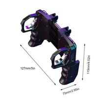 Žaidimų valdiklis Shooter Trigger Fire Mygtukas, skirtas IPhone ir Android Gamepad Joystick Helper mėlyna