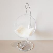 Mielos medvilninės lėlės hamakas dekoracija žiurkėnui 6/8 sūpynės 20cm medvilninis hamakas mini kišeninė figūrėlė scena White Hammock+white Plush Blanket