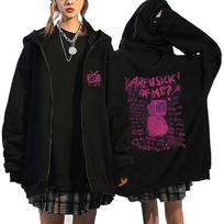 TV Merginos Hoodies Kas Iš Tikrųjų Rūpinasi Grafiškai Spausdinti Užtraukiami Džemperiai Vyriški Moteriški Mados Vilnos Atsitiktiniai Per dideli Užtraukiami Striukės S