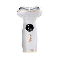 EMS Neck Face Massager Double Chin Remover V Line Chin Lift Up Reducer 7 Colors LED Light Therapy Anti Neck Wrinkle Face Slimmer balta