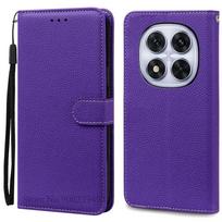 Skirta Poco X7 dėklas Odinis atverčiamas piniginės dangtelis Skirta Xiaomi Poco X7 5G dėklas Knygos formos apsauginis dangtelis Skirta Poco X 7 PocoX7 dėklas Coque Funda For Poco X7 5G tamsiai violetine spalva