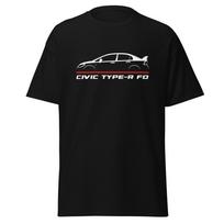 Premium T-Shirt For Honda Civic Type-R FD 2007-2010 Enthusiast Birthday Gift 4XL