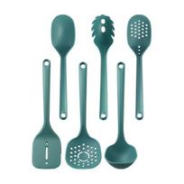Nailono maisto gaminimo įrankių rinkinys, karščiui atsparus makaronų samtis ir gilus sriubos samtis, be BPA, maistinio plastiko, su skylutėmis pakabinimui 6pcs