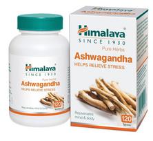 Ashwagandha - 120 tablečių | Streso mažinimas | Atnaujina protą ir kūną | Gerina jėgą ir energiją | Bendroji savijauta, Himalaya Onesize