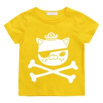 Octonauts Kawaii medvilniniai marškinėliai trumpomis rankovėmis berniukams, mergaitėms, vaikams, laisvalaikio marškinėliai su grafiniu spaudiniu 2T geltona