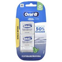 Oral-B, Glide, Pro-Health, Deep Clean Dental Floss, Cool Mint, 2 packs, 40 m (43.7 yd) each.