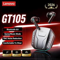 Original Lenovo GT105 Gaming Bluetooth 6.0 Earbuds Adaptive ANC Wireless Earphones Low Latency HiFi stereo Sound TWS ENC Headphones Mic New pilka