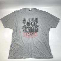 Netflix Stranger Things The Upside Down Underworld Gray 100% Cotton T-shirt Mens Tees Top Men's Size 2XL L