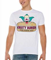 Simpsonai Krusty Burger Suaugusiųjų 100% Medvilnės Marškinėliai Vyriški Marškinėliai Viršus 3XL