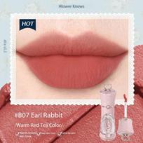 Flowerknows Garden Makeup Lip Tint, Long Lasting Matte Lipstick for Up To 12HR Wear Velvte Liquid Lip Stick Lipgloss Moisturizer vidutinio saldainio obuolio raudonumo spalva