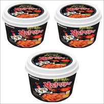 [Samyang] Buldak aštrūs vištienos tteokbokki 185g - Greitai paruošiami ryžių pyragaičiai K-Aštrus maistas 185g x 2cups