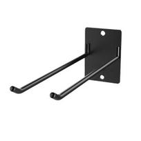 Wall Mounted Storage Rack 150lbs Load-capacity Double Hook Design Anti-Rust Coating Easy Installation Tools Hanger juoda