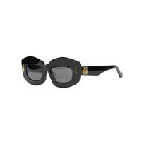Loewe Geometrinio Rėmo Acetato Netaisyklingi Saulės Akiniai Unisex Saulės Akiniai LW40114F F,Black