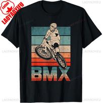 BMX Vintage Bike Fans Gift Boys Youth Bike BMX T-Shirt Casual Fashion Loose Summer Style Short Sleeve Man Tshirt Hip Hop Tees... S įvairiaspalvis