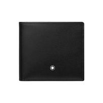 Montblanc Logotipo Raštuotas Odinis Piniginė Vyriška Piniginė Juoda 126206 Gift Set(Basic Set+Box+Shopping Bag) black