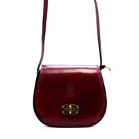 Gregorio 117 moteriška natūralios odos rankinė „Crossbody“, bordo spalvos