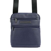 Vyriška mėlyna eko odos crossbody rankinė Pierre Cardin su reguliuojamu dirželiu