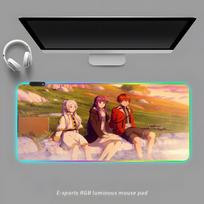 Frieren Mouse Pad RGB Gaming Mouse Pad Desk Mat HD Gamer Large LED Light XXL MousePads RGB600x300x3mm