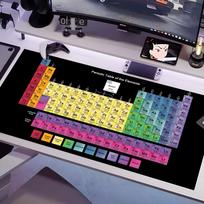 Periodic Table Mouse Pad Multiple Sizes Large Square Computer Office Game Table Mats Rubber Anti-slip Mousepads 600x300x2mm