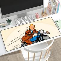 Anime T Tintino pelės kilimėlis Guminis kilimėlis Nešiojamojo kompiuterio XXL pelės kilimėlis Sąsiuvinio Žaidėjo Kompiuterio stalo Žaidimų priedai 600x300x2mm