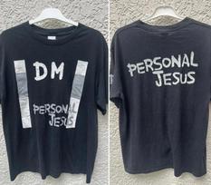 1990s Depeche Mode ‘Personal Jesus’ 2 side black short sleeve T shirt Unisex T-Shirt S