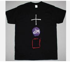DEPECHE MODE DEVOTIONAL TOUR Unisex Juodi Medvilniniai Marškinėliai S5XL Unisex Marškinėliai L