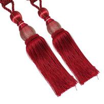 1 Pair Tassel Curtain Tiebacks Decorative Curtain Ties Elegant Long Fringe Curtain Holders for Window Curtains Door Curtains Home Decor