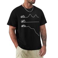 Funny Mountain Bike Road Downhill Graphic T Shirts New Cotton Short Sleeve Bicycle Cycling Biking Gift Harajuku T-shirt - Men... S įvairiaspalvis
