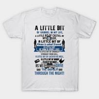 Men Black Print T-shirt Supernatural Song No-Cut Transfer Paper Print Cotton Tshirt M balta