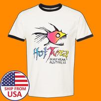 HOT TUNA Surf Wear Surfboards Men#039;s Ringer Black Size S to 3XL Unisex T-Shirt M