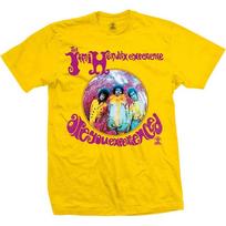 Jimi Hendrix Are You Experienced Marškinėliai Geltoni Nauji Unisex Marškinėliai XL