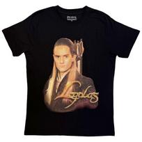 Žiedų valdovas Legolas Auksinis Tekstas Marškinėliai Unisex Marškinėliai S black