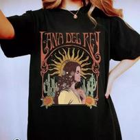Lana Del Rey Music Tour Black T Shirt Full Size S-5XL Unisex T-Shirt XL