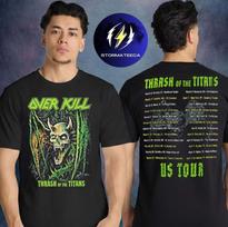 Overkill Thrash Of The Titans JAV turas 2026 su Testament Unisex marškinėliai Unisex marškinėliai XL