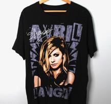 Retro Girl Cool Avril Lavigne Shirt Classic Black Unisex Size S234XL Unisex T-Shirt L